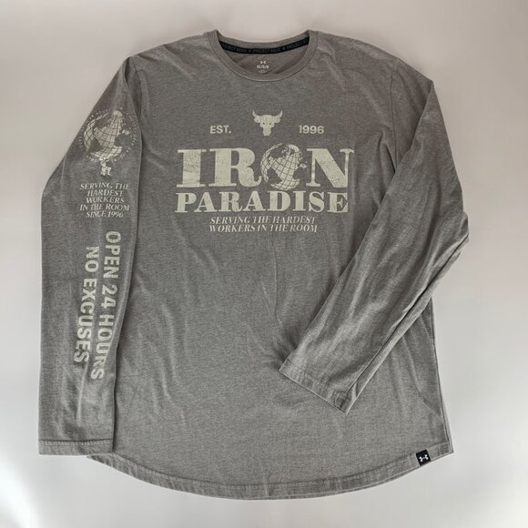Lot of 5 Project Rock Under Armour Iron Paradise Tops Mens Large - Picture 5 of 6